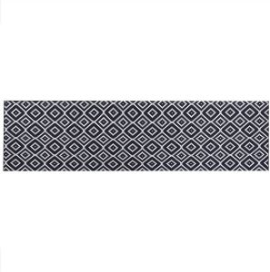 Beliani KARUNGAL Vloerkleed zwart 80x300