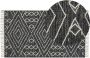 Beliani KHENIFRA Vloerkleed zwart 80x150 - Thumbnail 1