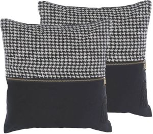 Beliani Kinwat Sierkussen-zwart-polyester