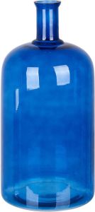 Beliani KORMA Bloemenvaas-Blauw-Glas