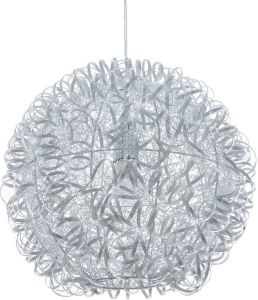 Beliani Malas Hanglamp-zilver-aluminium
