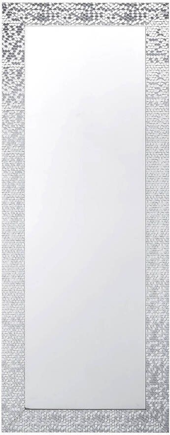 Beliani MARANS Wandspiegel-Zilver-Synthetisch materiaal