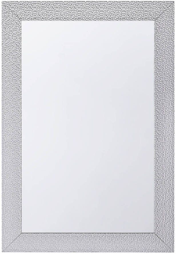 Beliani MERVENT Wandspiegel-Zilver-Synthetisch materiaal