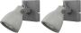 Beliani MISTAGO I Wandlamp set van 2 Grijs Beton - Thumbnail 1