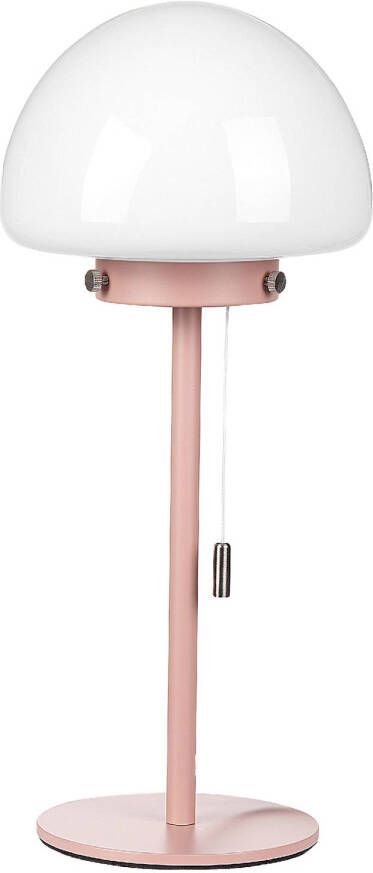 Beliani MORUGA Tafellamp-Roze-Glas