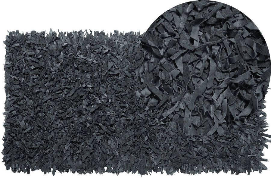 Beliani MUT Vloerkleed zwart 80x150