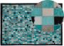 Beliani NIKFER Vloerkleed blauw 140x200 - Thumbnail 1