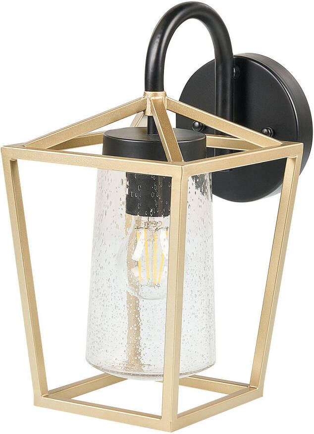 Beliani ORDIE Outdoor wandlamp-Goud-Glas IJzer