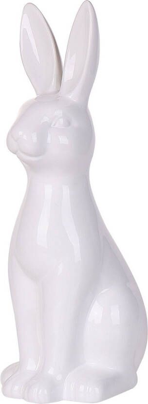 Beliani Paimpol Decofiguur-wit-keramiek