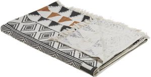 Beliani PRODATUR Plaid-Multicolor-Katoen