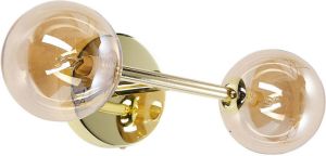 Beliani RAMIS Muurlamp-Goud-Staal
