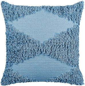 Beliani RHOEO Sierkussen-Blauw-Katoen