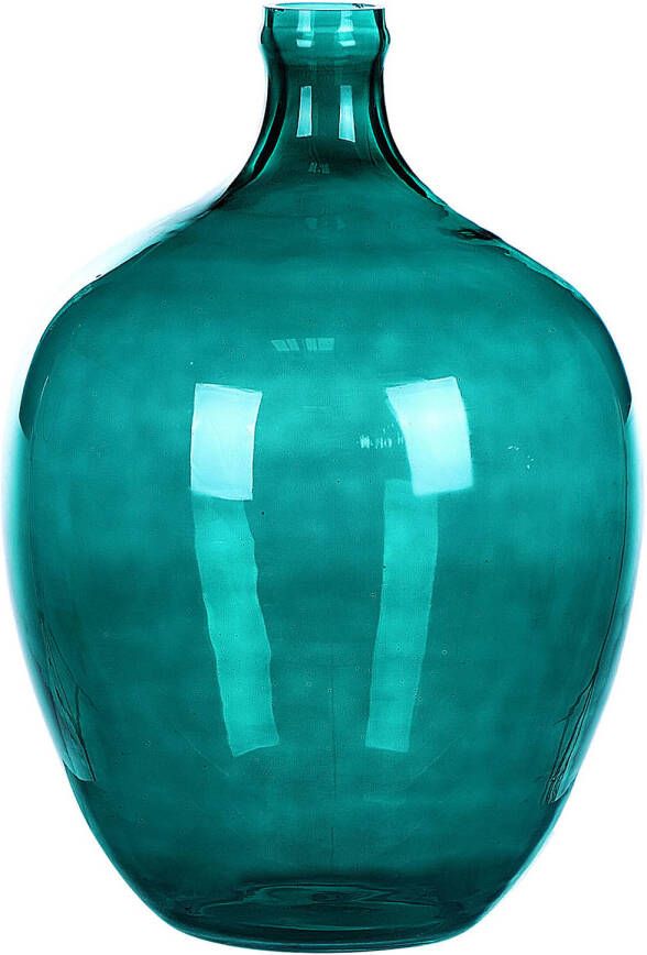Beliani ROTI Bloemenvaas Blauw 29 cm Glas