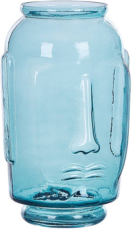 Beliani SAMBAR Decovaas-Blauw-Glas