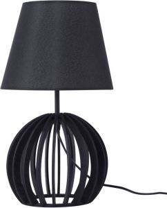 Beliani Samo Tafellamp-zwart-multiplex