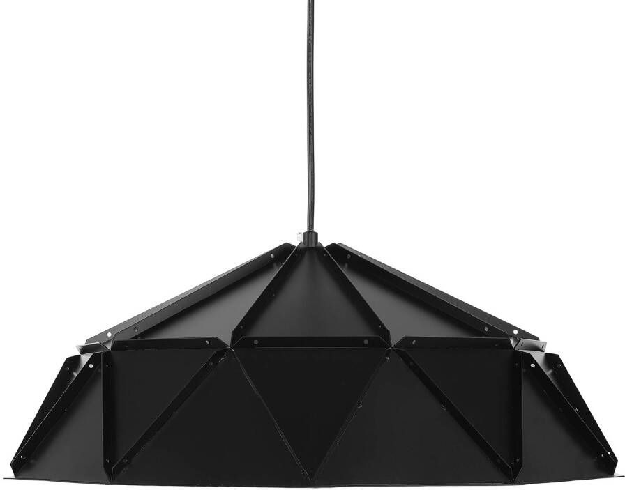 Beliani Senia Hanglamp Zwart Metaal 45x45x120