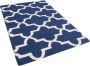 Beliani SILVAN Laagpolig vloerkleed Blauw 80 x 150 cm Wol - Thumbnail 3