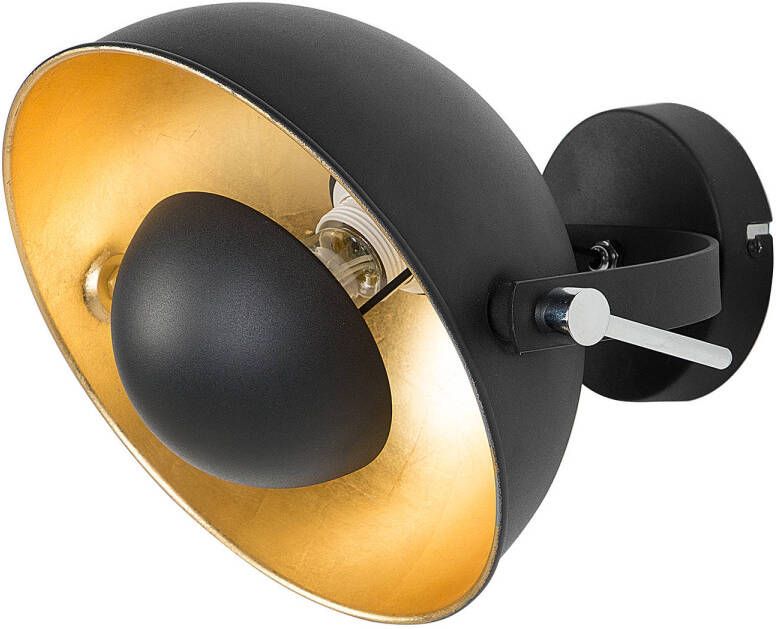 Beliani Thames Wandlamp-zwart-metaal