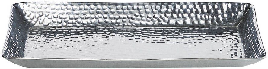 Beliani TIERRADENTRO Decoratieve schaal-Zilver-Aluminium