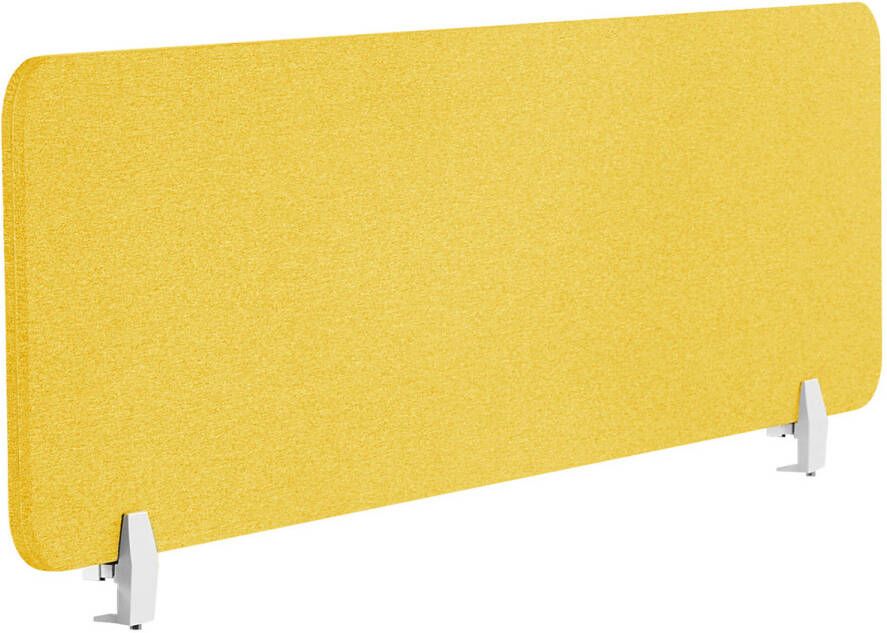 Beliani WALLY Bureauscheidingswand-Geel-Polyester