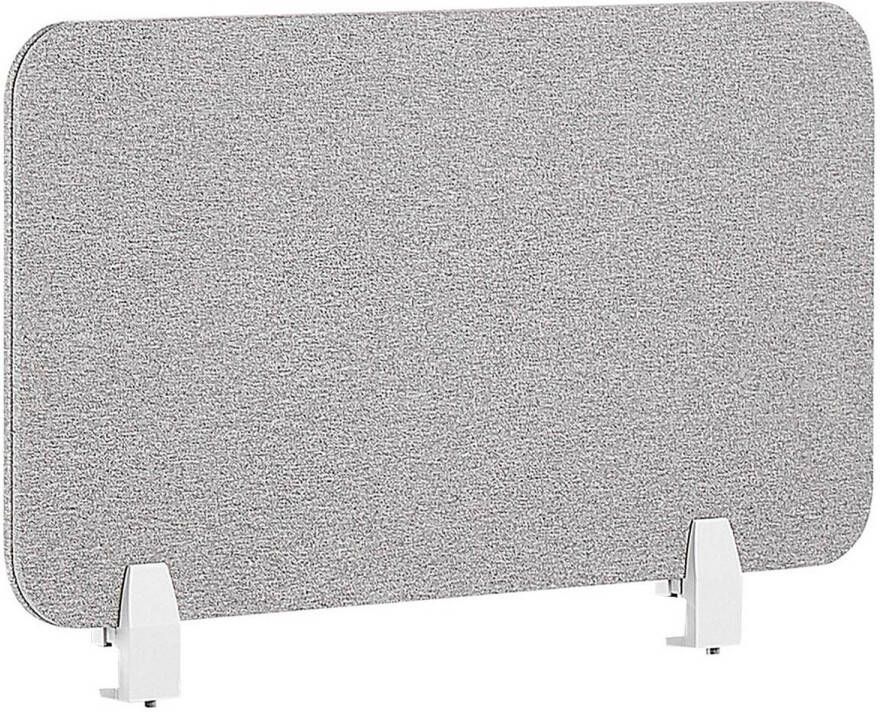Beliani WALLY Bureauscheidingswand-Grijs-Polyester