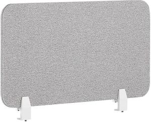 Beliani WALLY Bureauscheidingswand-Grijs-Polyester