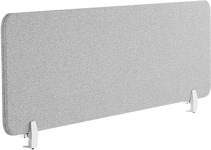 Beliani WALLY Bureauscheidingswand-Grijs-Polyester