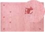 Beliani YULAFI Vloerkleed Roze 140x200 - Thumbnail 1