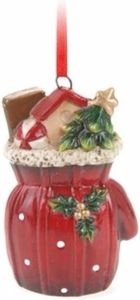 Bellatio Decorations 1x Kerstornamenten cadeauzak hanger 8 cm Kerstboomversiering kerstboomdecoratie kersthangers