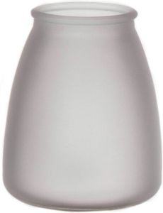 Bellatio Design Bloemenvaas grijs mat glas D13 x H15 cm Vazen