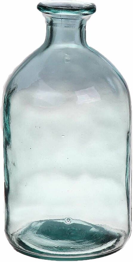 Bellatio Design Bloemenvaas helder transparant gerecycled glas D11 x H21 cm Vazen