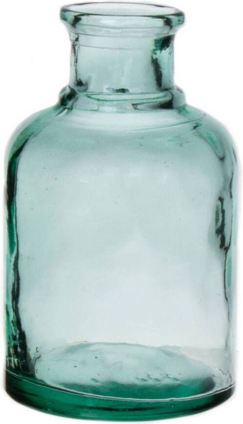 Bellatio Design Bloemenvaas helder transparant gerecycled glas D12 x H20 cm Vazen