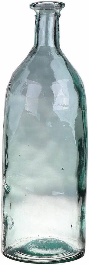 Bellatio Design Bloemenvaas helder transparant gerecycled glas D12 x H35 cm Vazen