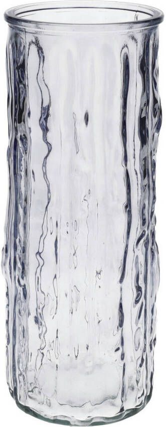 Bellatio Design Bloemenvaas lavendel transparant glas D10 x H25 cm Vazen