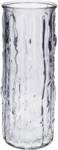 Bellatio Design Bloemenvaas lavendel- transparant glas D10 x H25 cm Vazen