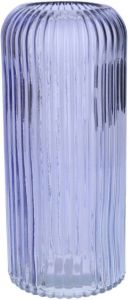 Bellatio Design Bloemenvaas lavendel transparant glas D9 x H20 cm Vazen