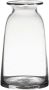 Merkloos Transparante home-basics vaas vazen van glas 23.5 x 12.5 cm Bloemen takken boeketten vaas voor binnen gebruik Vazen - Thumbnail 1