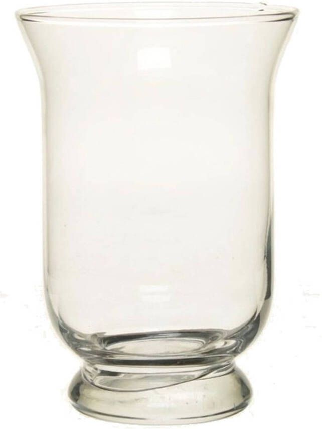 Merkloos Steelbloemen kelkvorm vaas glas 19 5 cm Vazen