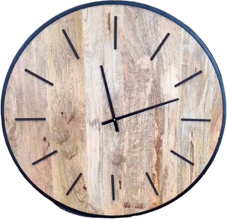 Benoa Ennis Large Mango Wooden Wall Clock 85 cm