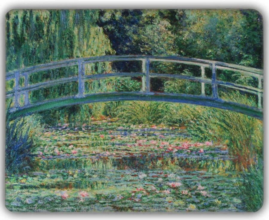 Benza Dunne Fleecedeken Plaid kunst 150 x 120 cm Japanse brug van Claude Monet