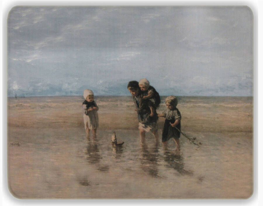 Benza Dunne Fleecedeken Plaid kunst 150 x 120 cm Kinderen der Zee
