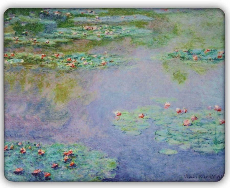 Benza Dunne Fleecedeken Plaid kunst 150 x 120 cm Waterlelies van Claude Monet