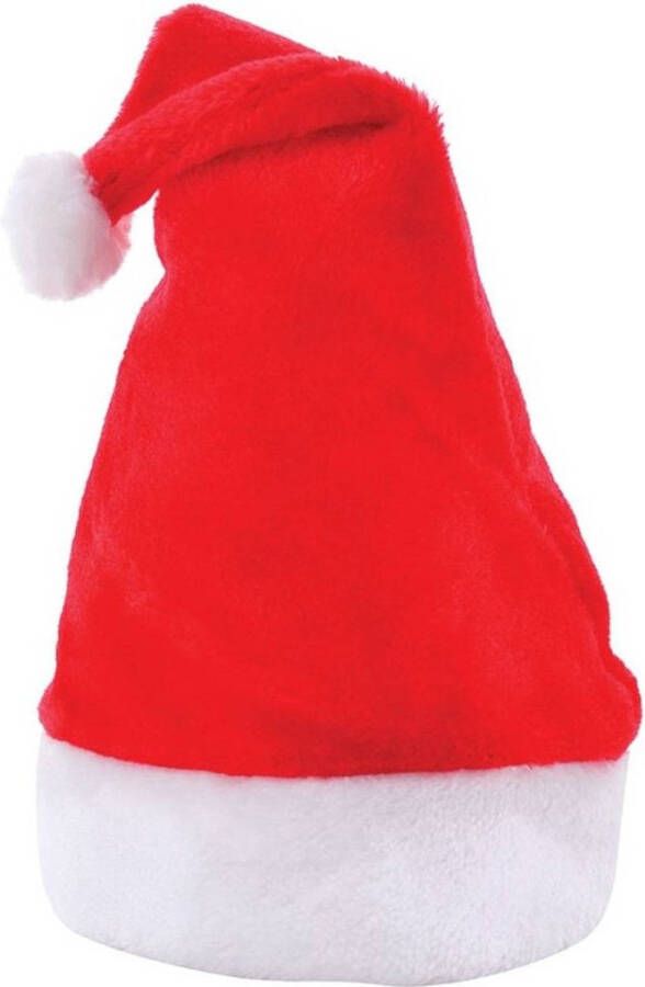 Benza Luxe Kerstmuts Bont One Size Rood 10 stuks