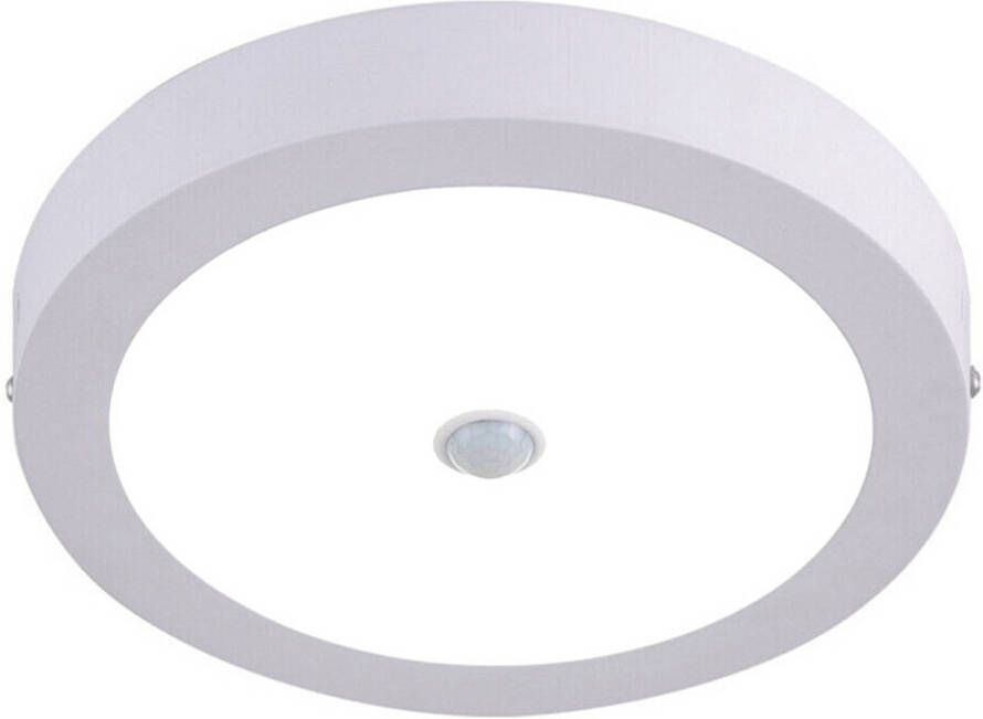 BES LED Downlight Facto Dury PIR Bewegingssensor 360° + Dag en Nacht Sensor 18W Helder Koud Wit 5700K Opbouw