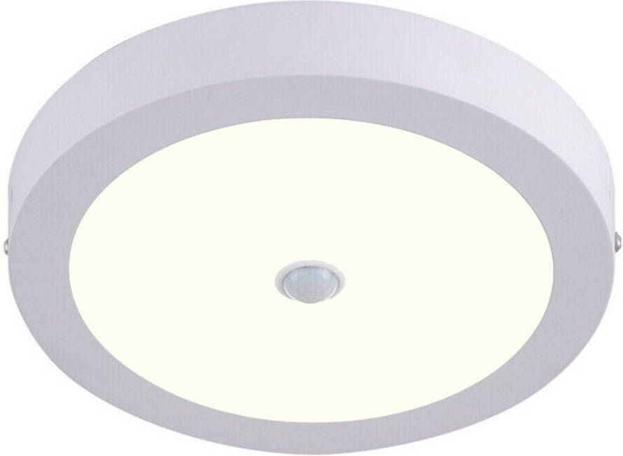 BES LED Downlight Facto Dury PIR Bewegingssensor 360° + Dag en Nacht Sensor 18W Natuurlijk Wit 4000K Opbouw Rond