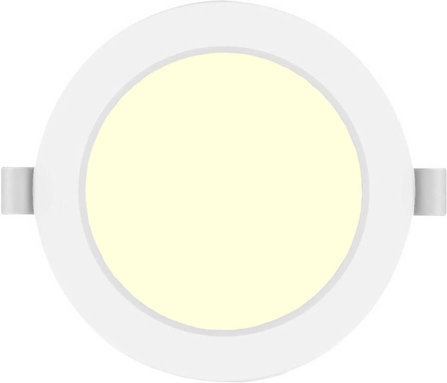 BES LED Downlight Pro Aigi Trinko Inbouw Rond 9W Warm Wit 3000K Mat Wit Kunststof Ø145mm