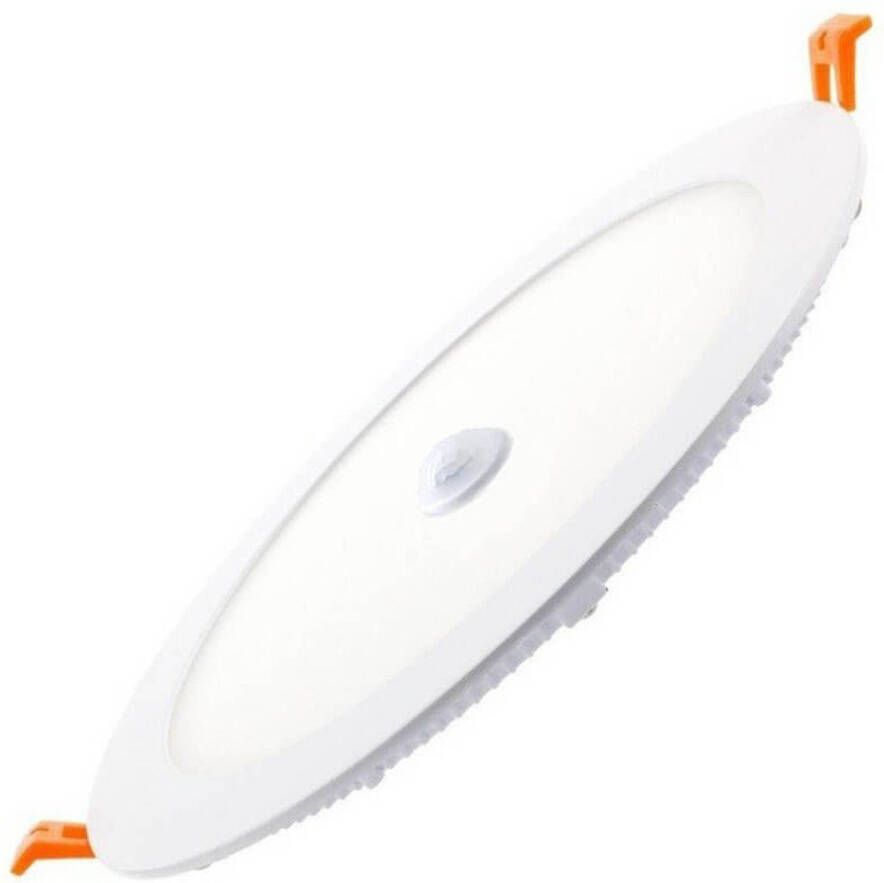 BES LED Downlight Slim Facto Dury Pir Bewegingssensor 360° + Dag En Nacht Sensor 20w Cct Aanpasbare Kleur Inbouw