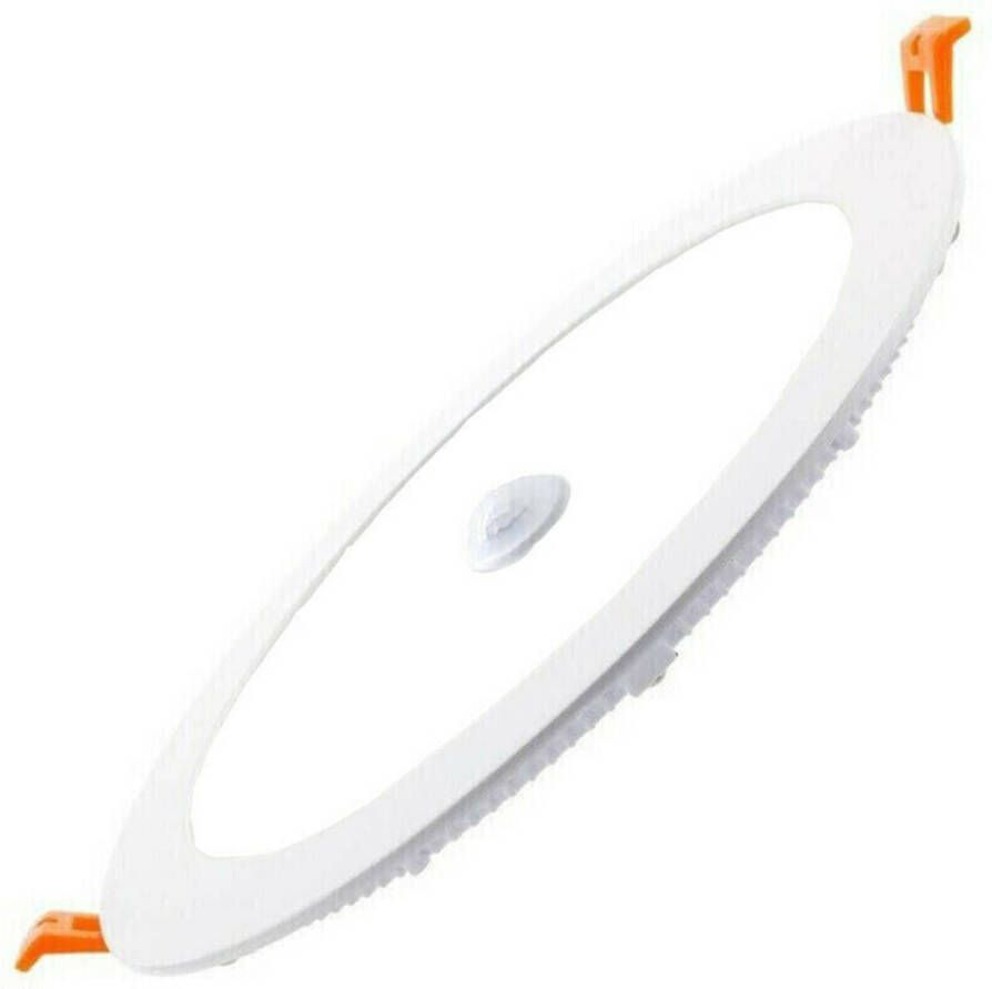 BES LED Downlight Slim Facto Dury PIR Bewegingssensor 360° + Dag en Nacht Sensor 20W Helder Koud Wit 5700K Inbouw