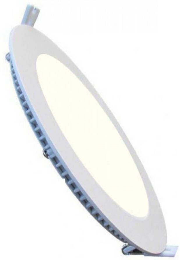 BES LED Downlight Slim Pro Aigi Inbouw Rond 12W Natuurlijk Wit 4000K Mat Wit Ø170mm