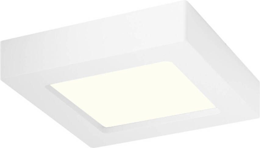 BES LED Downlight Slim Pro Aigi Strilo Opbouw Vierkant 6W Natuurlijk Wit 4000K Mat Wit Kunststof